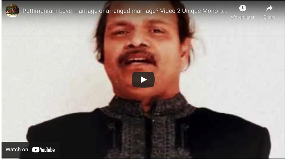 2nd Video of Natarajan S presents unique mono Pattimanram