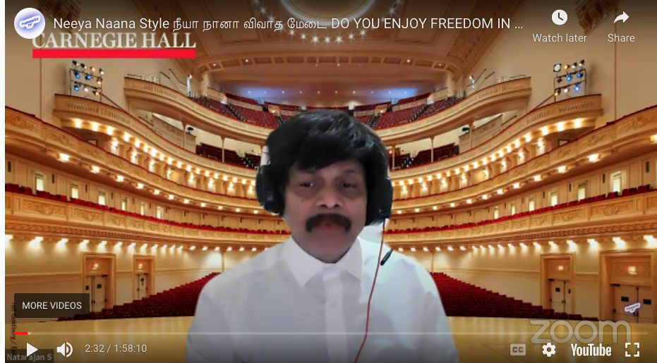 DO YOU ENJOY FREEDOM IN LIFE? Tamil Neeya Naana style discussion forum