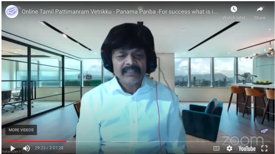 Online Tamil Pattimanram Vetrikku – Panama Panba -For success what is important Money or Character?